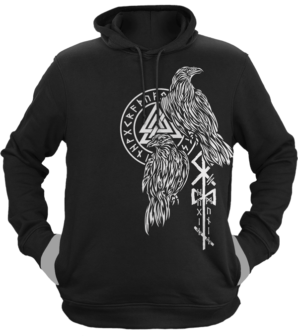 SALE Hoodie Odins Raben