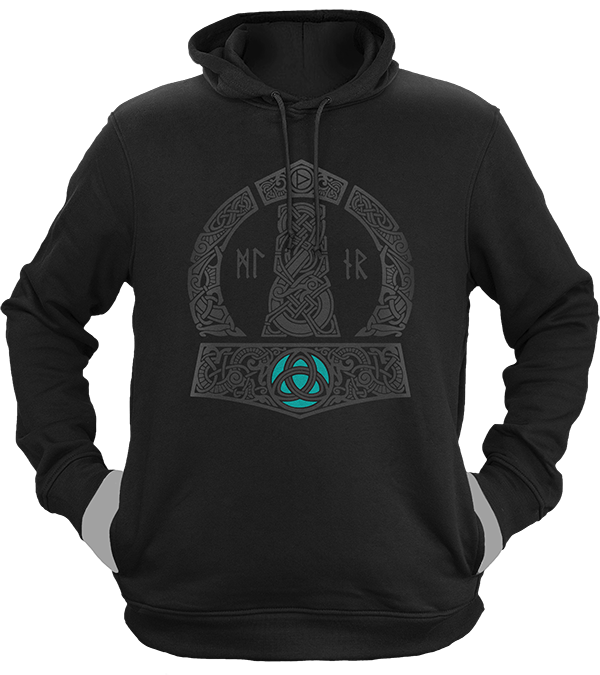 SALE Hoodie Mjölnir Schwarz