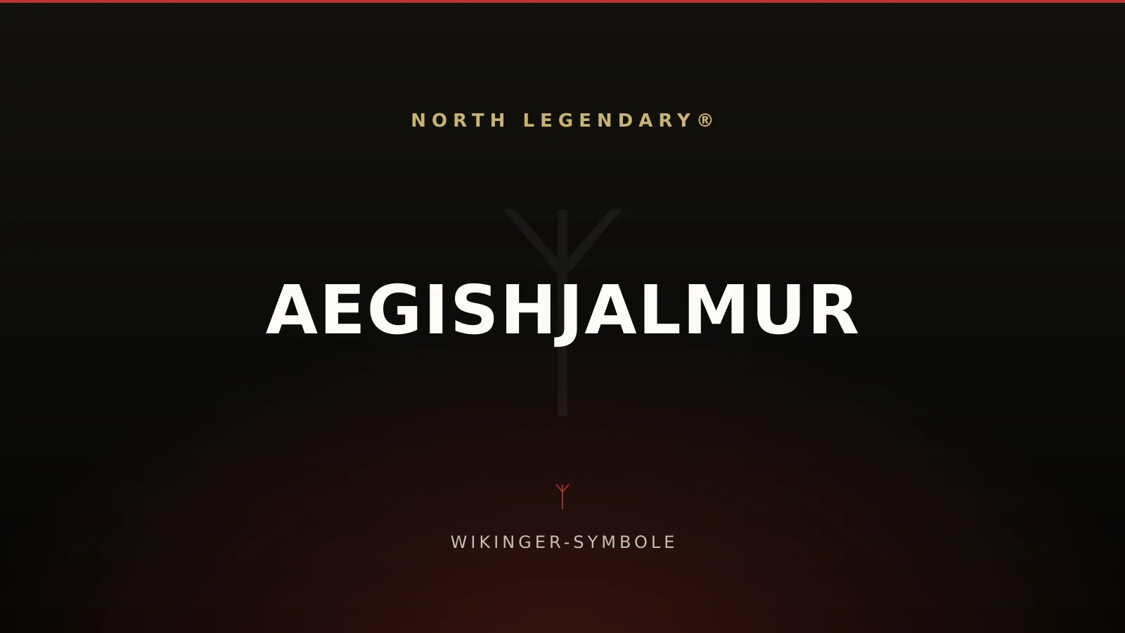 Achtstrahliger Aegishjalmur, der Helm des Schreckens, als isländisches Zauberzeichen