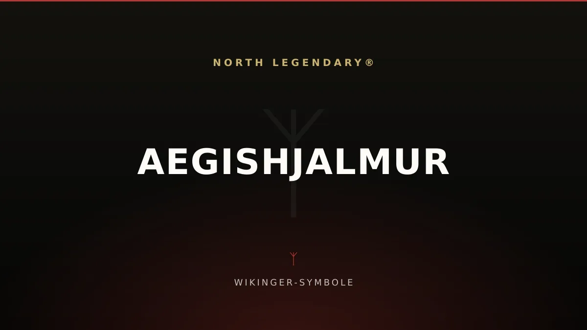 Achtstrahliger Aegishjalmur, der Helm des Schreckens, als isländisches Zauberzeichen