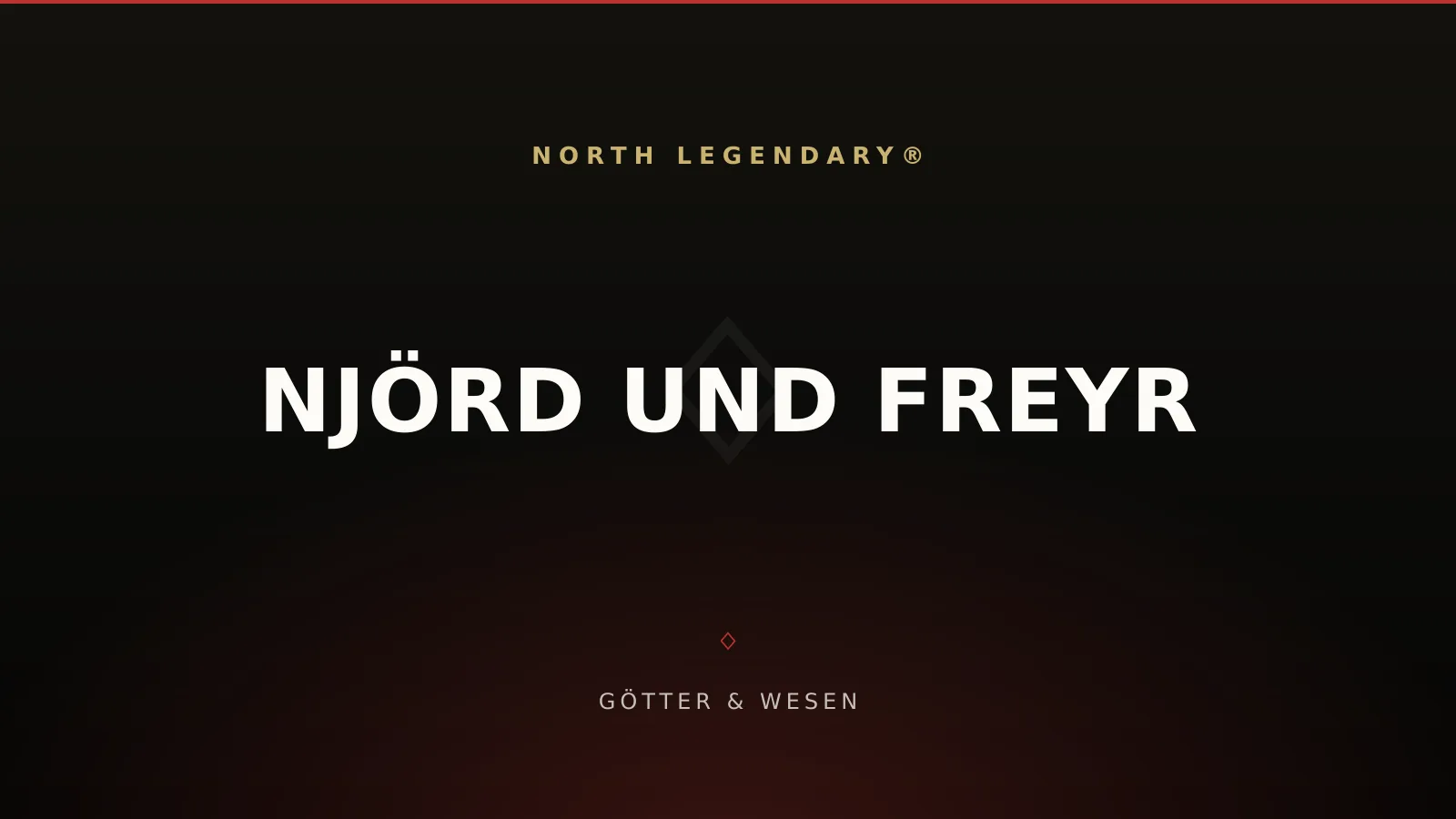 Njörd am Meer und sein Sohn Freyr mit dem goldborstigen Eber Gullinbursti, Wanen-Götter der nordischen Mythologie