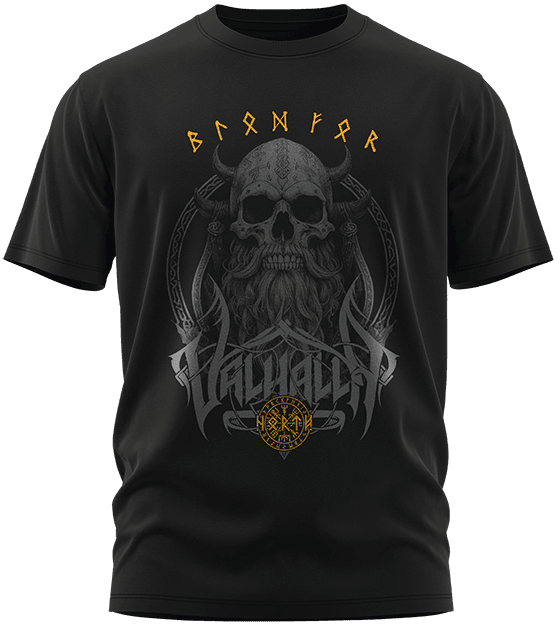 Skull Viking Totenkopf Wikinger – T-Shirt für Herren – North Legendary®