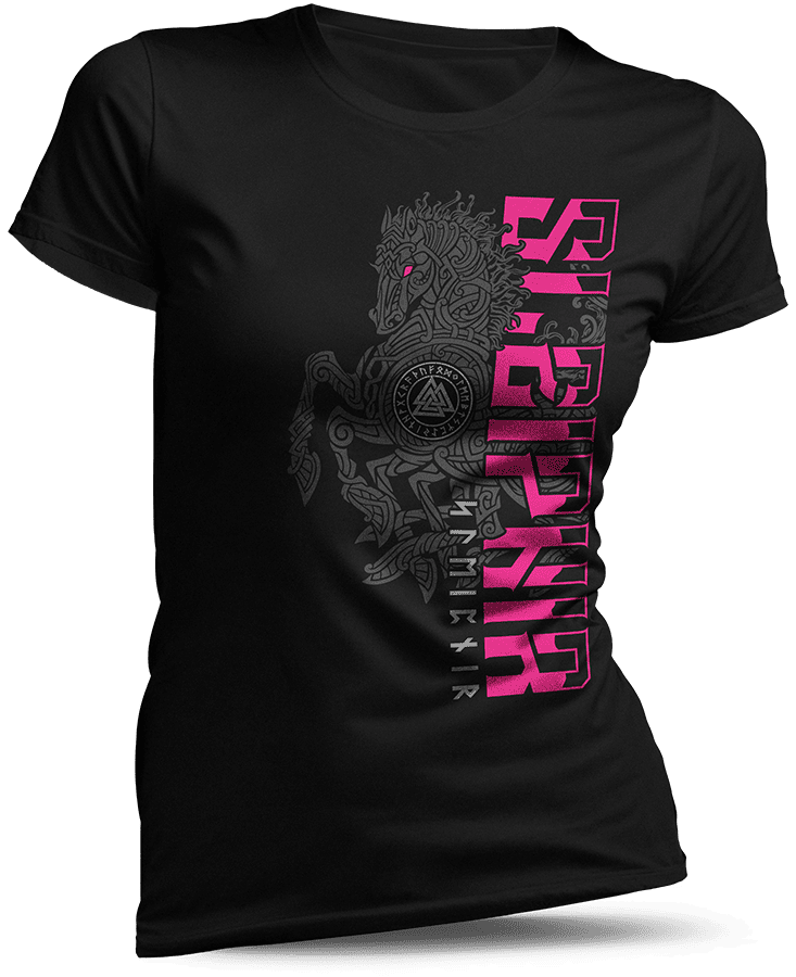 Sleipnir Pferd 8 Beinen – T-Shirt für Damen – North Legendary®