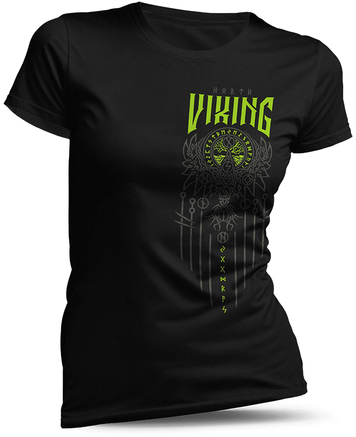 Yggdrasil 9 Welten Weltenbaum – T-Shirt für Damen – North Legendary®